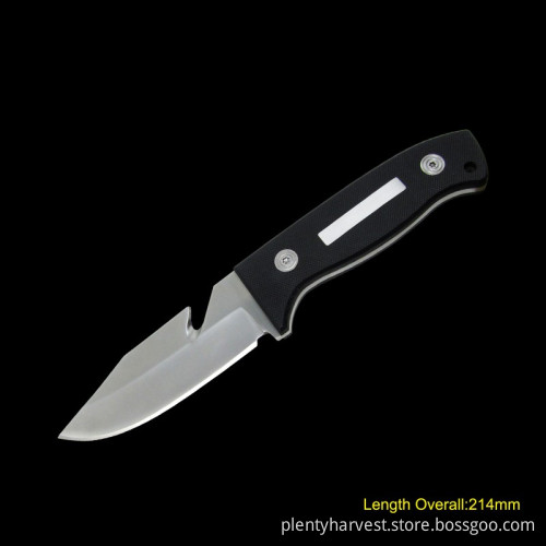 Fixed-Blade Knife with G10 Handle (#3768)